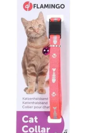 Beperkt Aanbod Flamingo Kattenhalsband Ziggi Roze 20-35 cm 10 mm